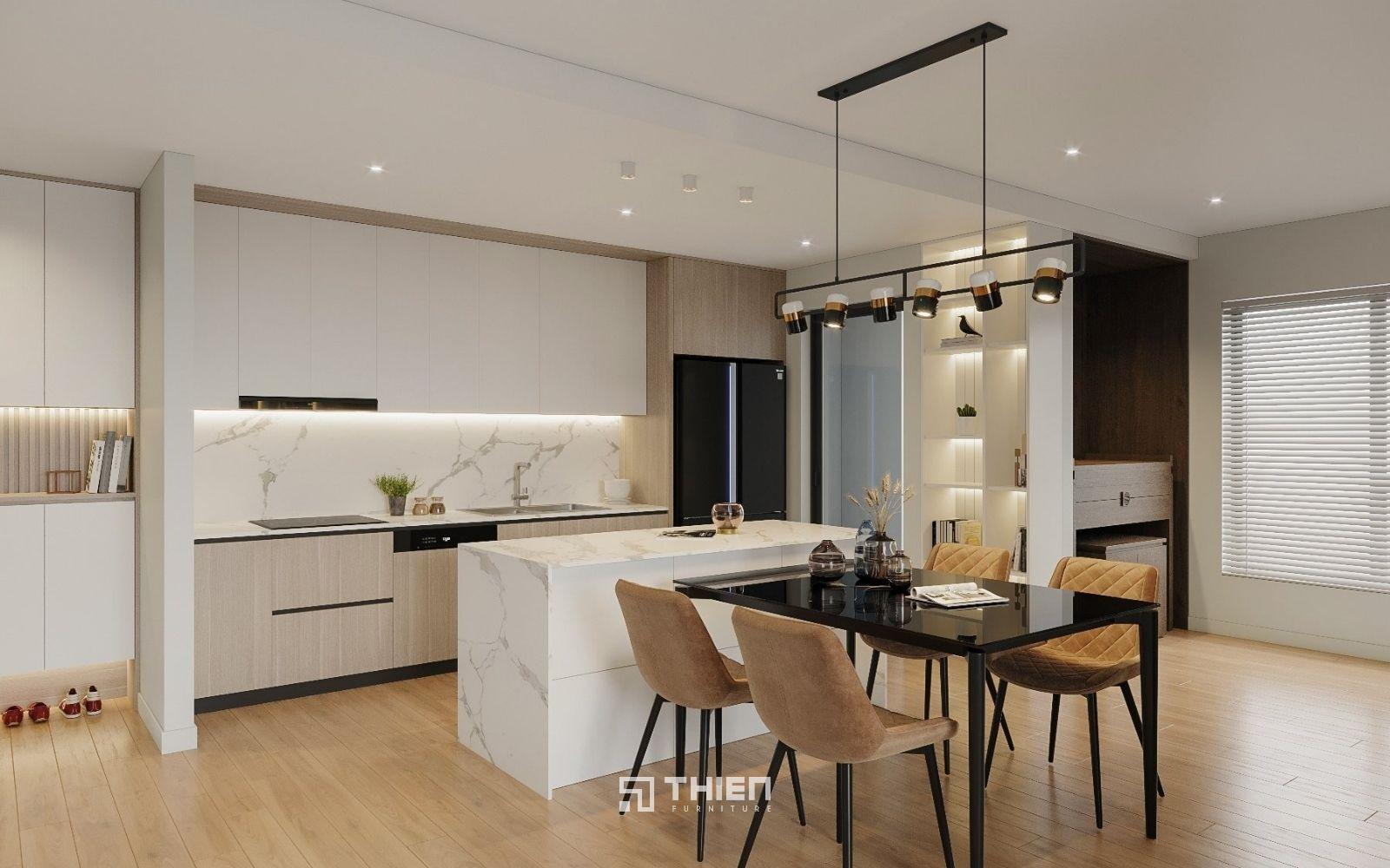  chọn tủ bếp gỗ công nghiệp