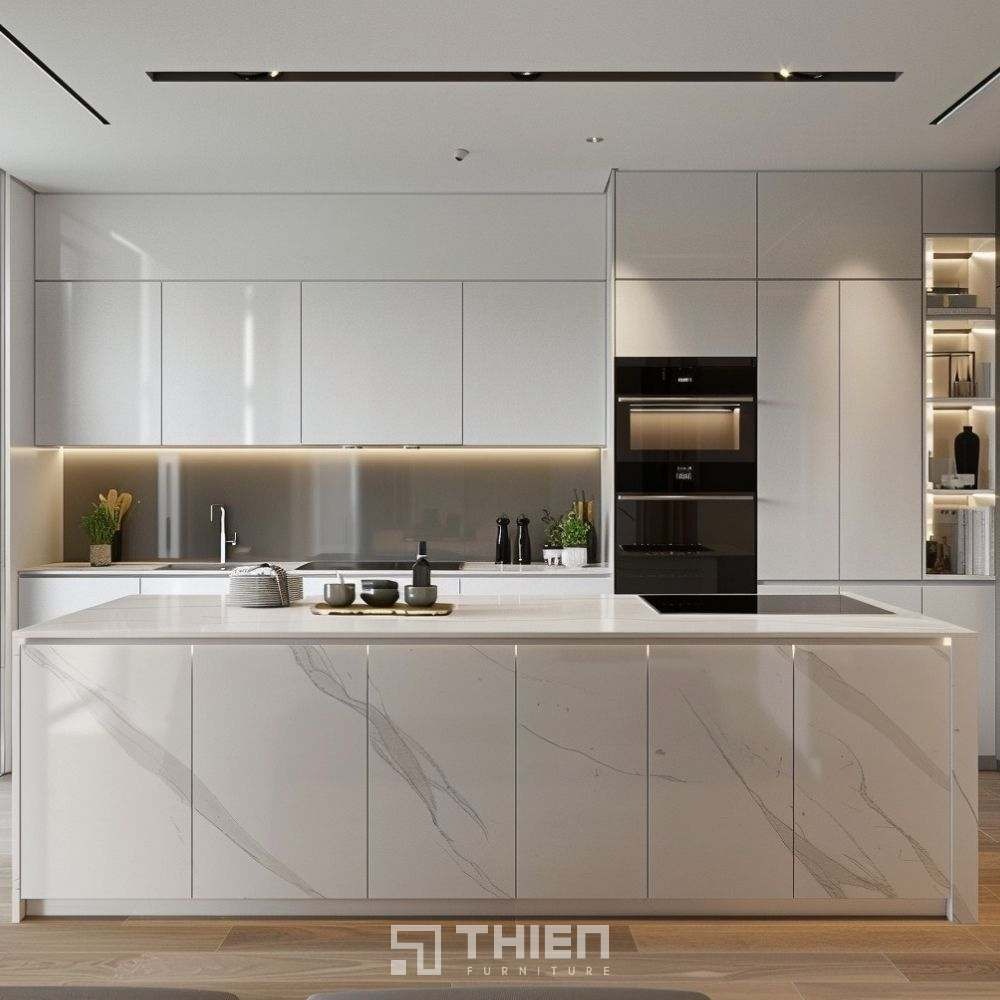 Xu hướng tủ bếp hiện đại 2025