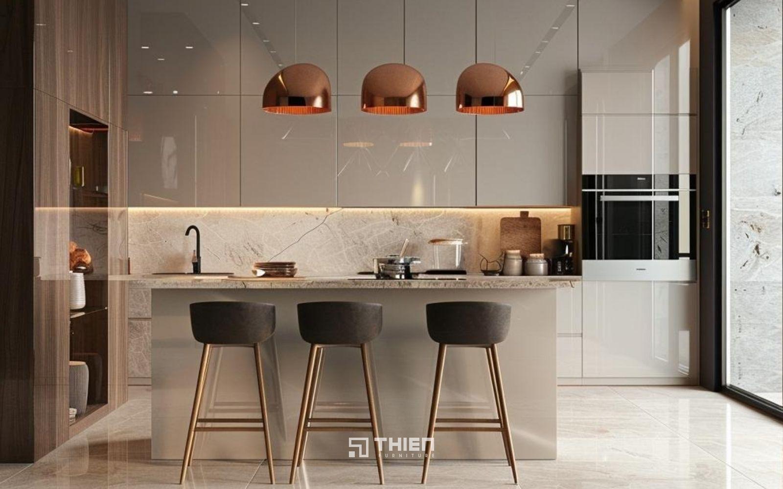 Vì sao nên chọn tủ bếp gỗ công nghiệp