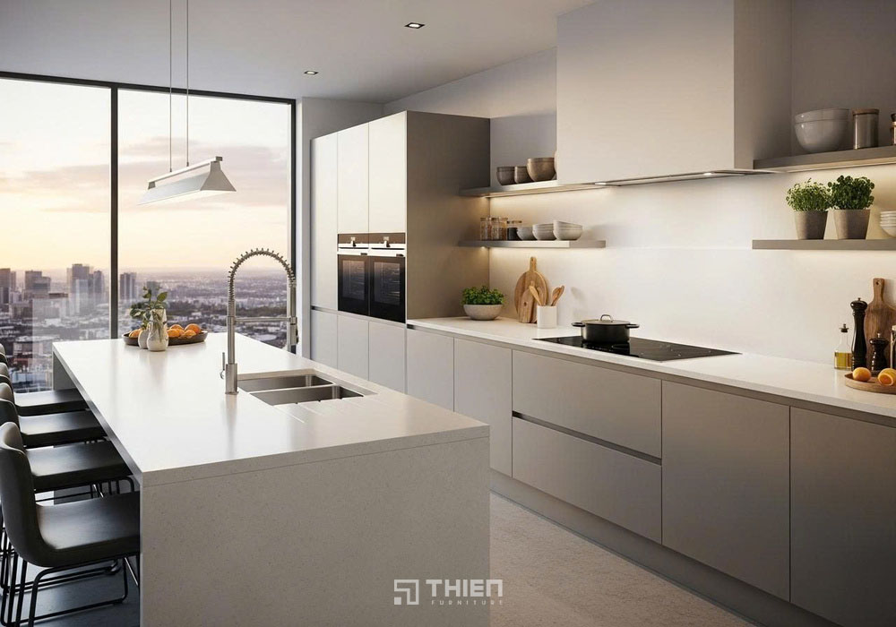 Bếp đối diện cửa sổ ảnh hưởng tài lộc