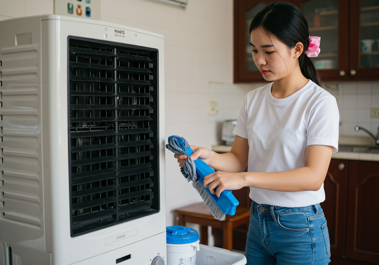 5 bước vệ sinh quạt hơi nước