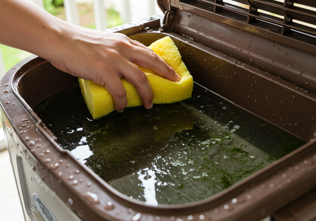 Vệ sinh bình chứa nước