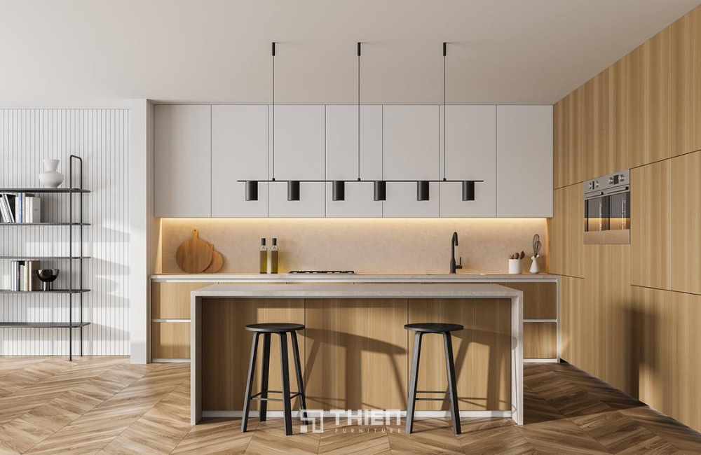 Tủ bếp chống ẩm gỗ MDF