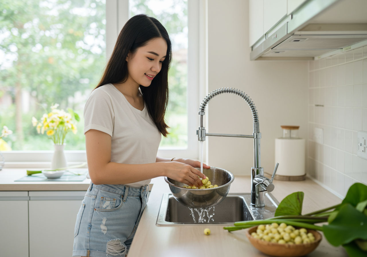  cách bảo quản hạt sen tươi 