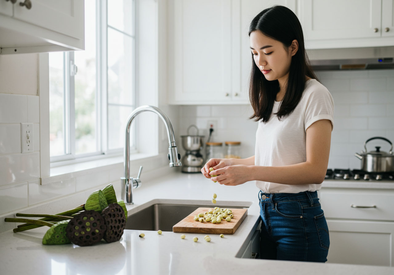 Mách bạn một số lưu ý quan trọng khi mua hạt sen tươi