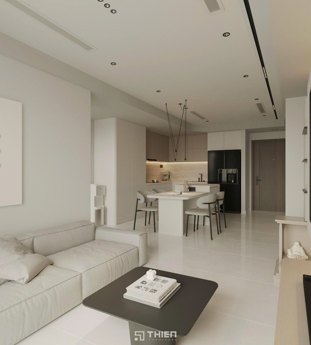 nội thất tối giản cho căn hộ nhỏ
