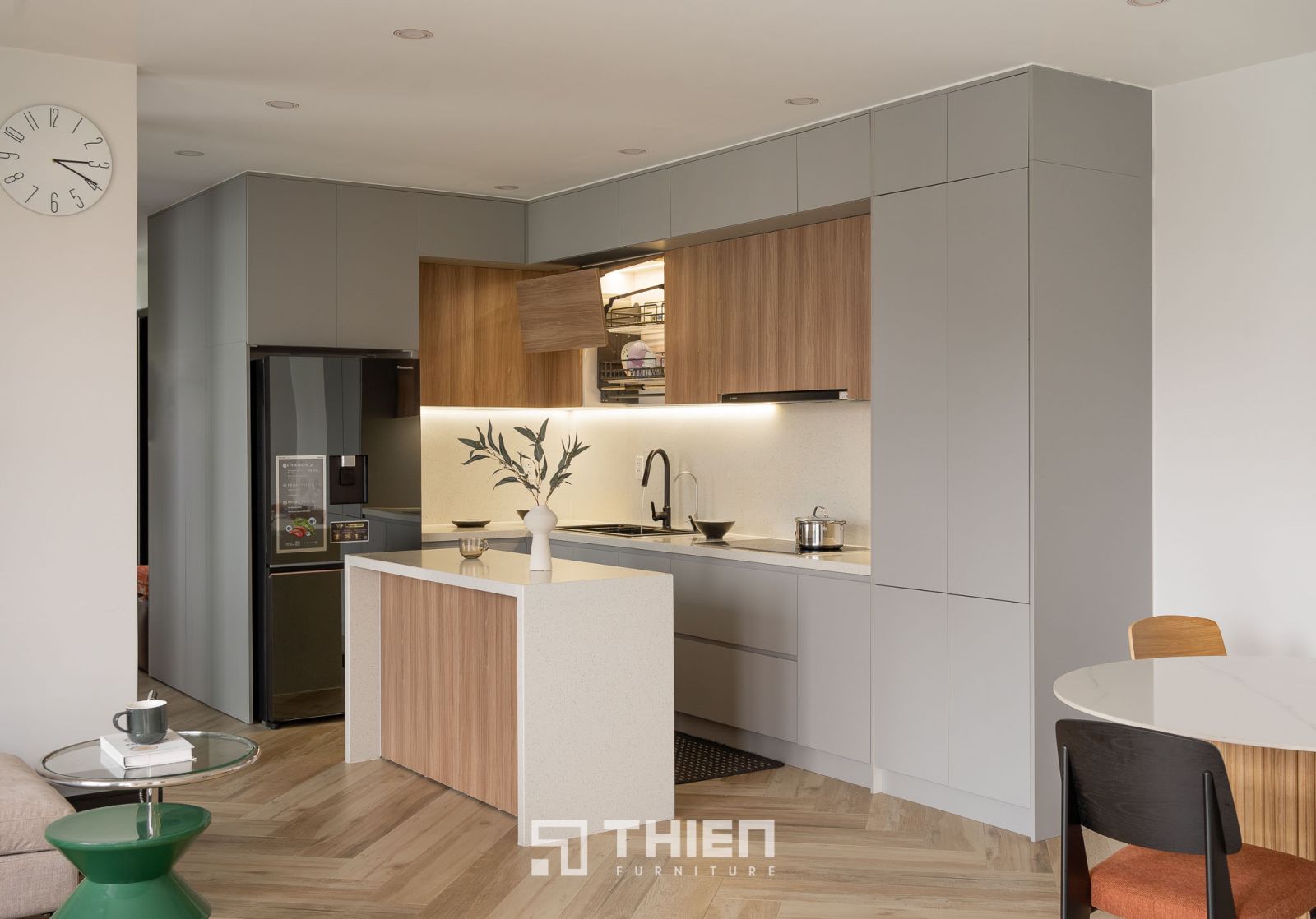 thiết kế tủ bếp chữ L