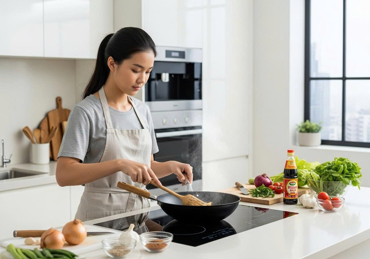 bữa cơm gia đình đơn giản