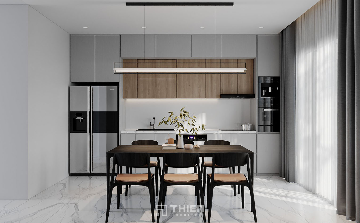  đâu là vị trí để tủ lạnh trong nhà bếp