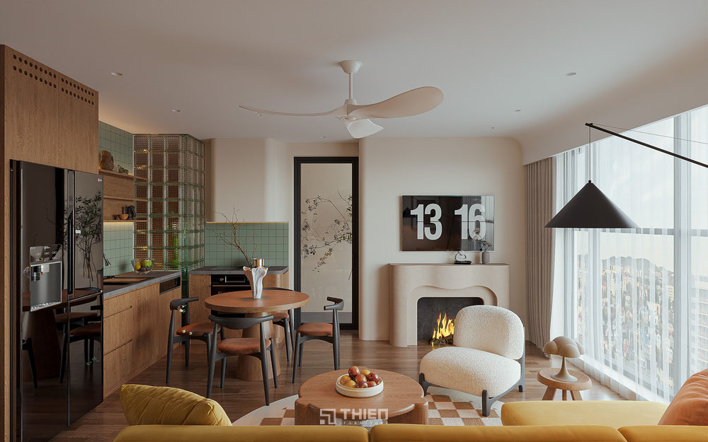 Mẫu bếp homestay hiện đại