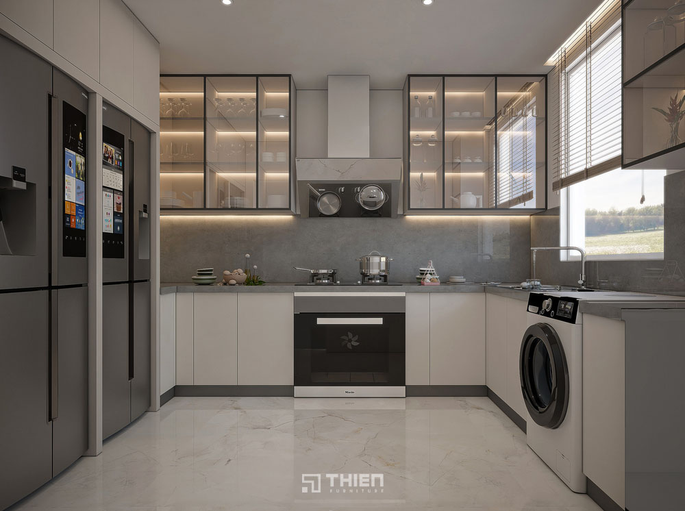 Tủ bếp nhựa Picomat chống ẩm