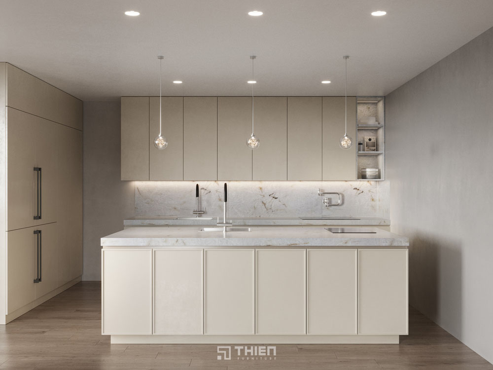 Tủ bếp chống ẩm MDF lõi xanh