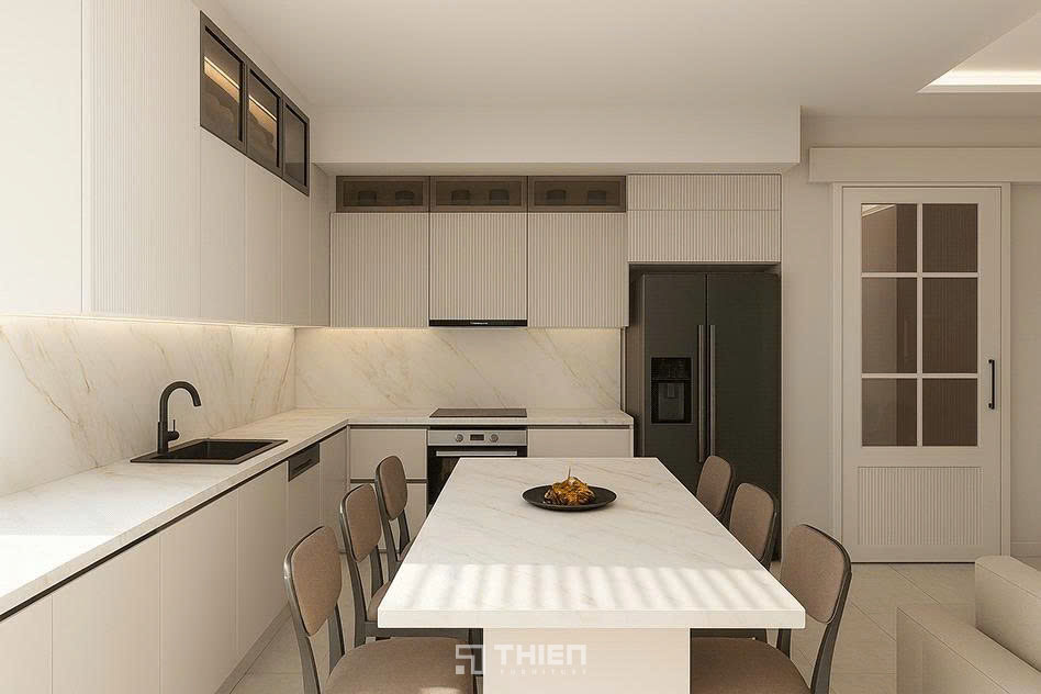 Tủ bếp chống ẩm Plywood