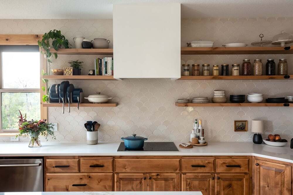 Tủ bếp vintage Rustic