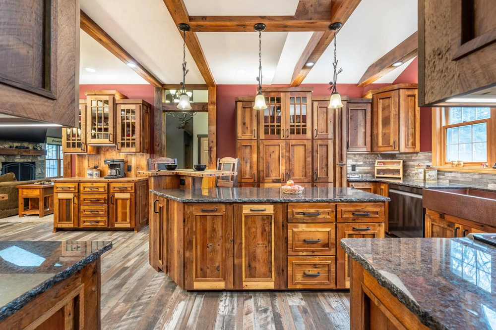 Tủ bếp gỗ Rustic