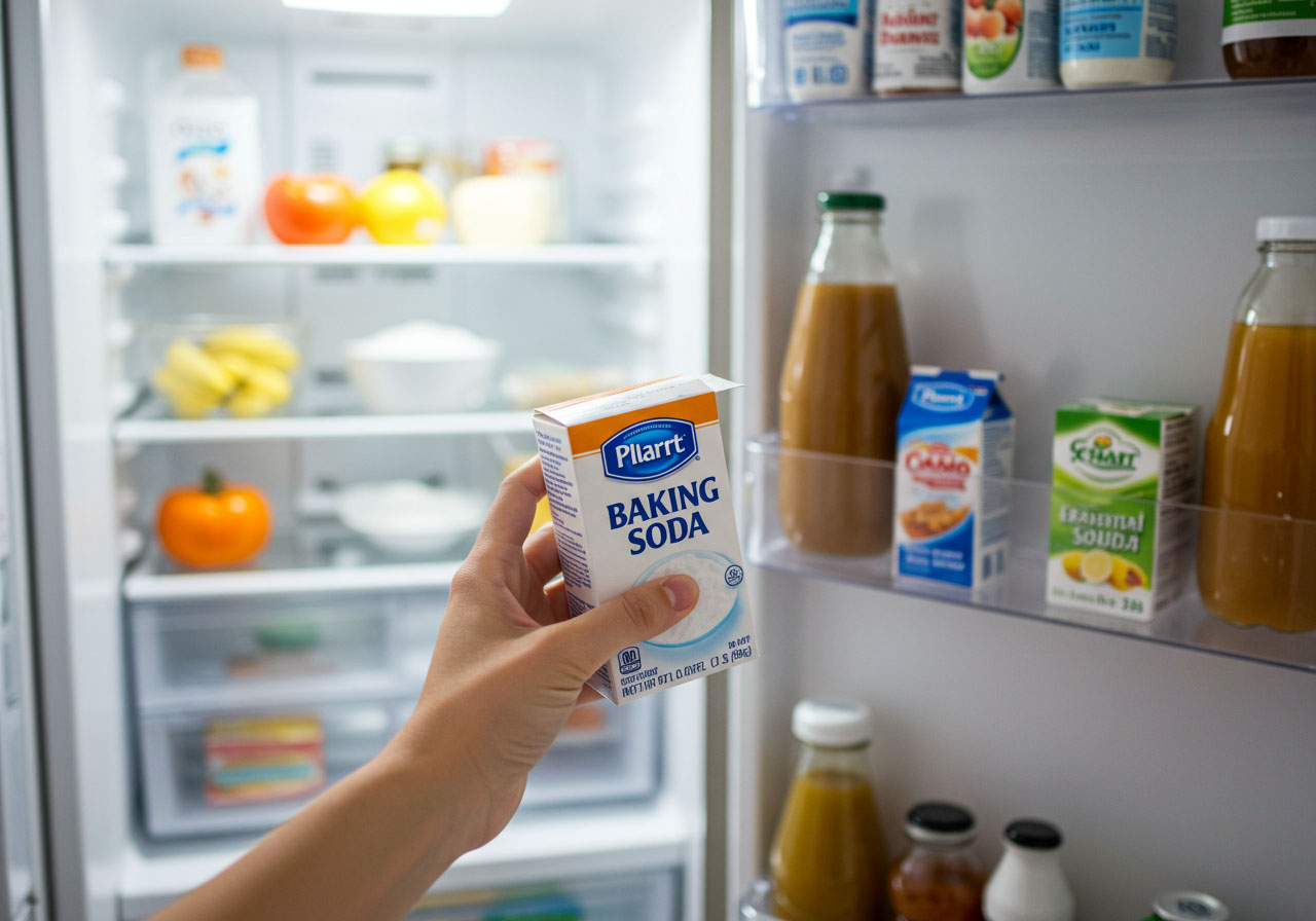 Cách khử mùi tủ lạnh bằng Baking soda