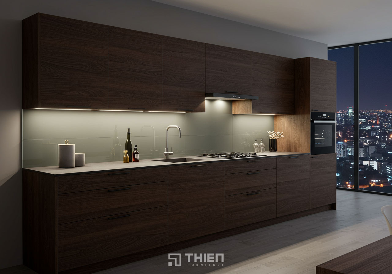 Lý do nên chọn Tủ Bếp Thiên thi công tủ bếp gỗ sồi Nga