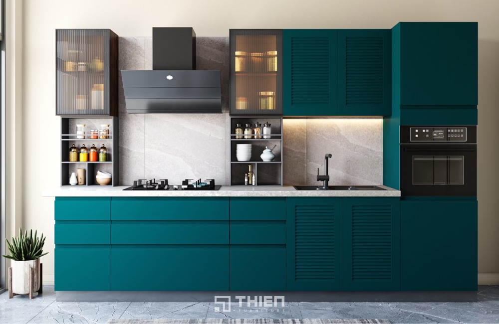 Tủ Bếp Chữ I Dài 3m