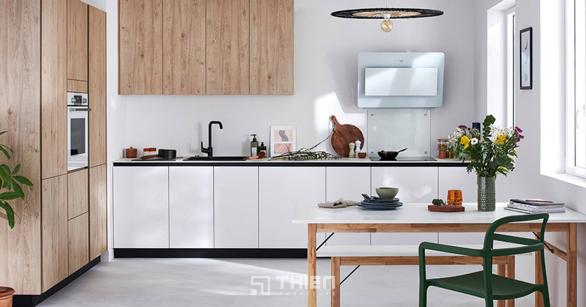 lợi ích tủ bếp không có tủ trên