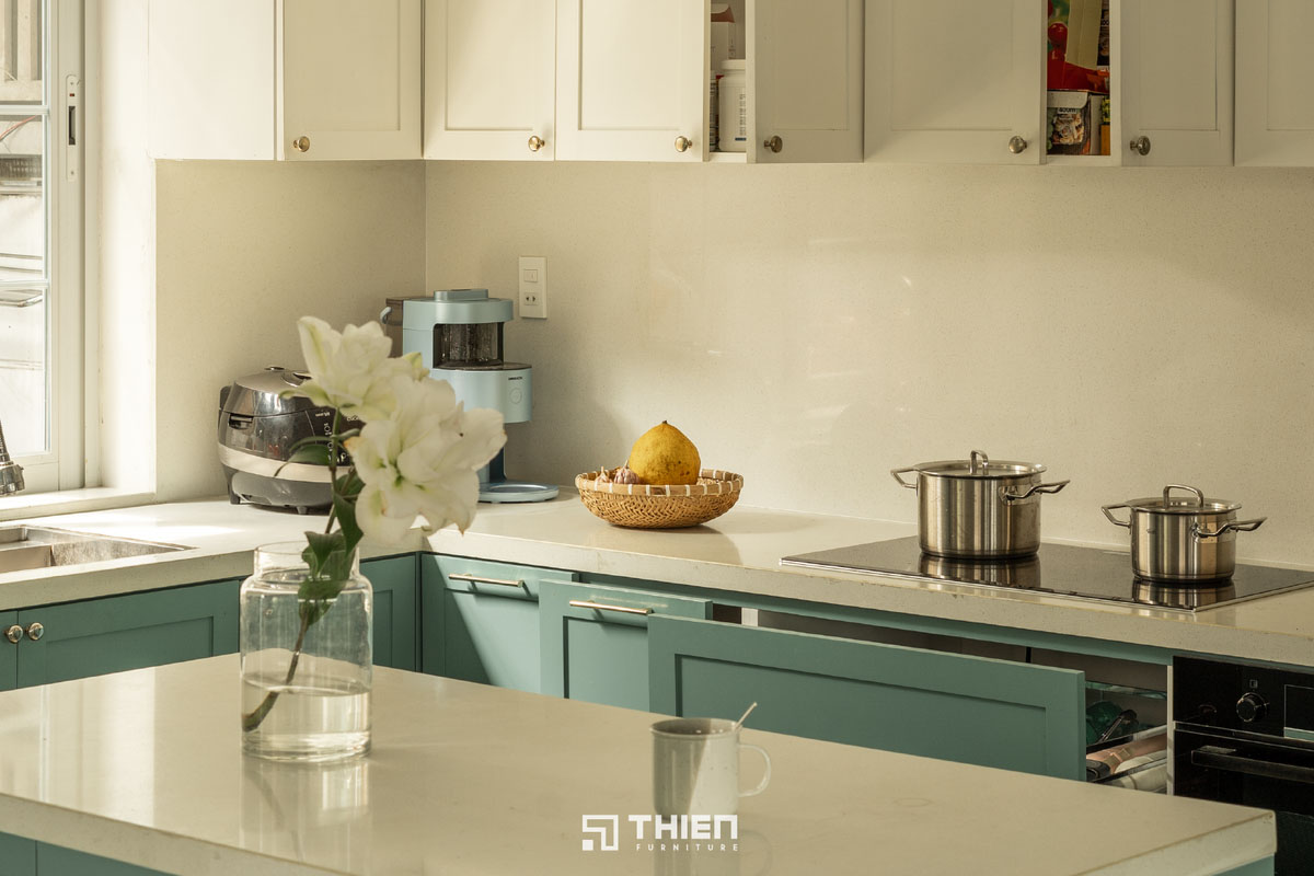 tủ bếp gỗ công nghiệp MDF chống ẩm