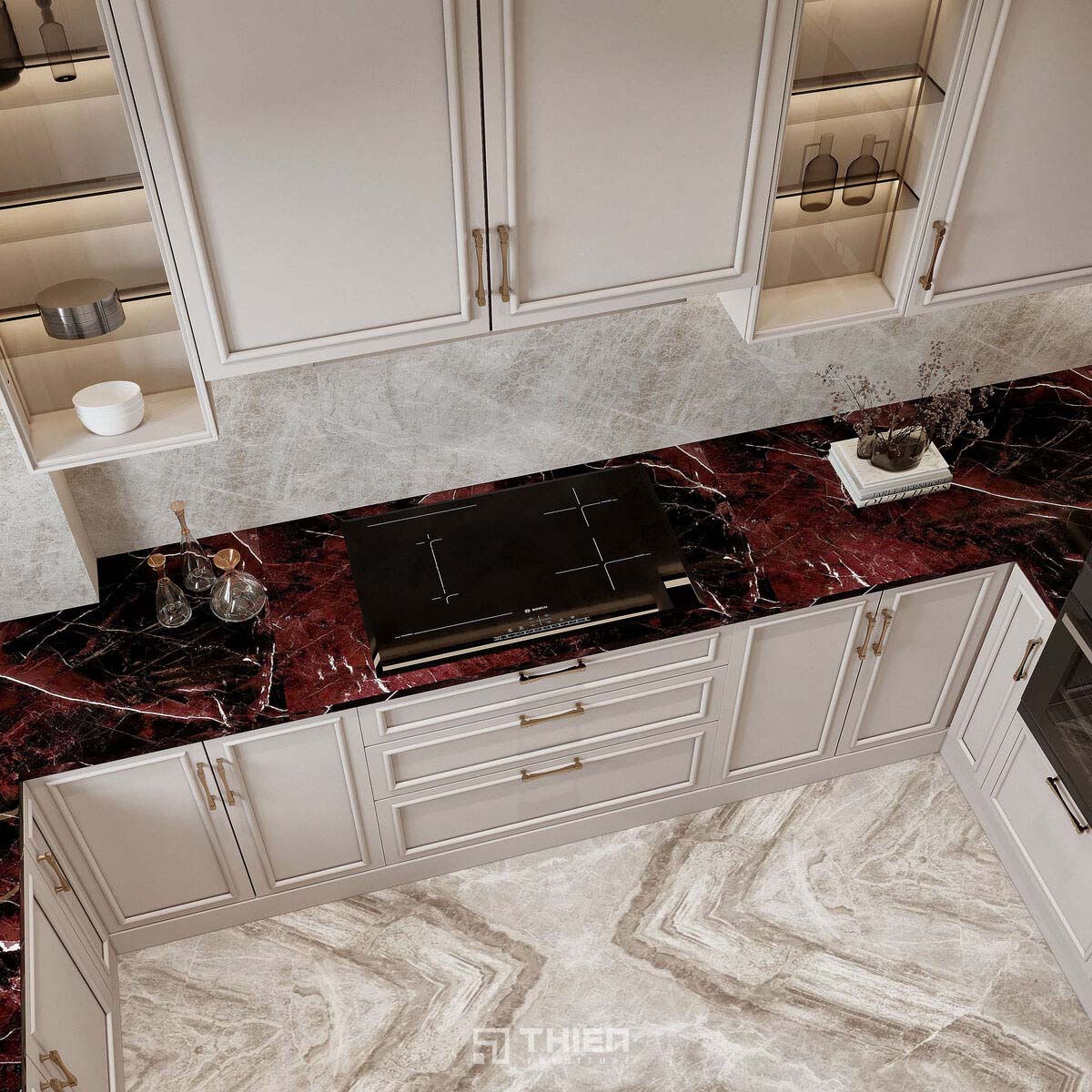 cánh tủ MDF chống ẩm sơn 2K