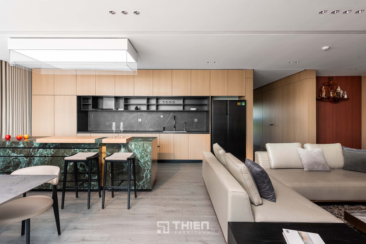 nên chọn tủ bếp laminate hay acrylic