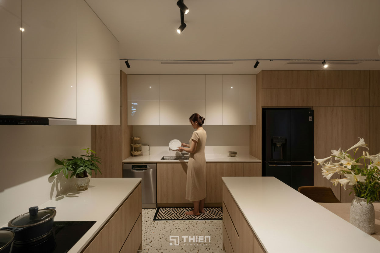 thiết kế tủ bếp theo thói quen