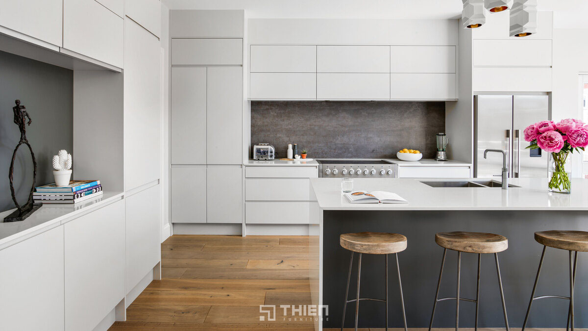 tủ bếp tối giản (minimalist)