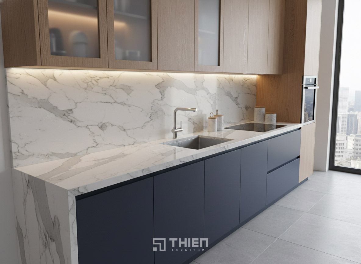 Mặt bếp đá nhân tạo