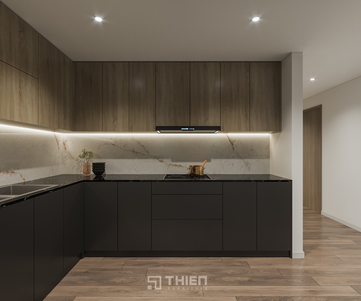 Thiết kế bếp căn hộ hiện đại