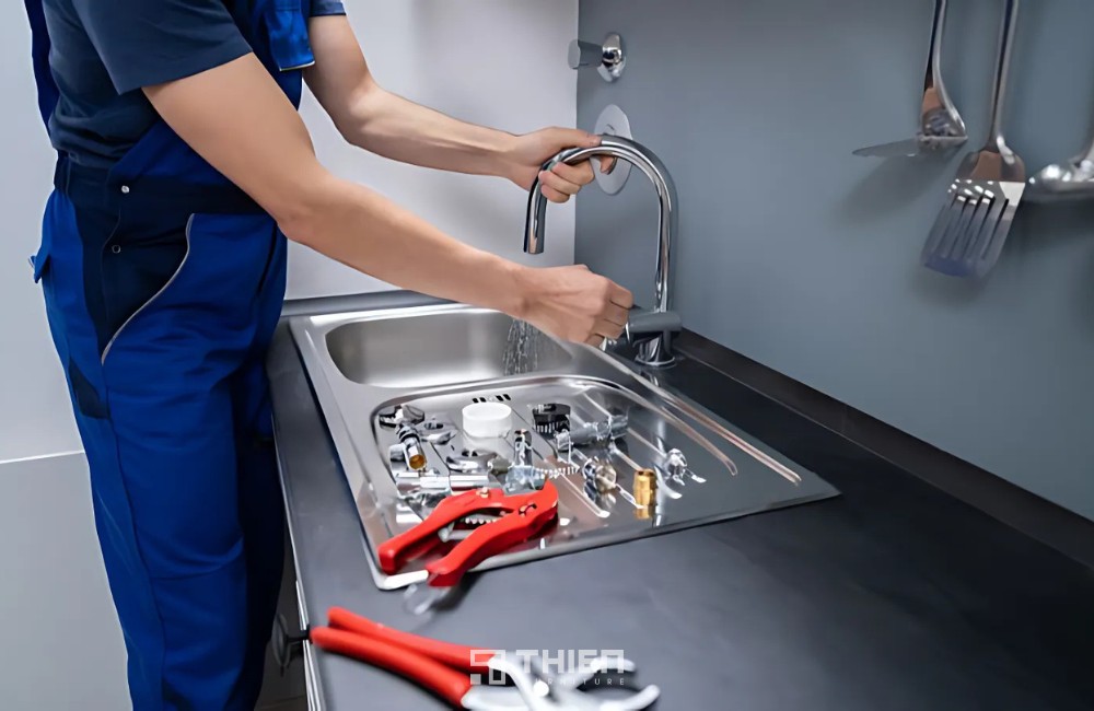5 cách sửa vòi nước rửa chén bị rỉ nước đơn giản tại nhà