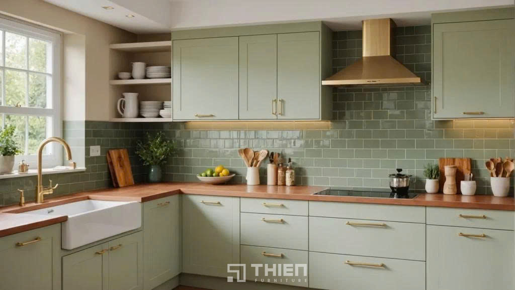 Các Phong Cách Thiết Kế Tủ Bếp Màu Be Đẹp Mê Hồn
