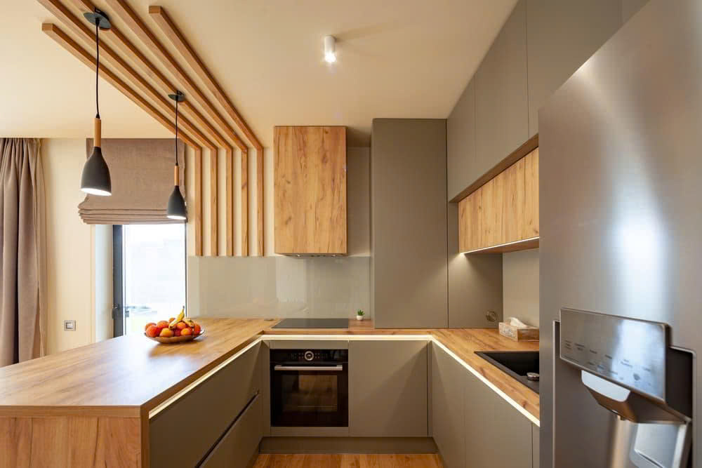 Kinh nghiệm thi công tủ bếp gỗ MDF chống ẩm An Cường