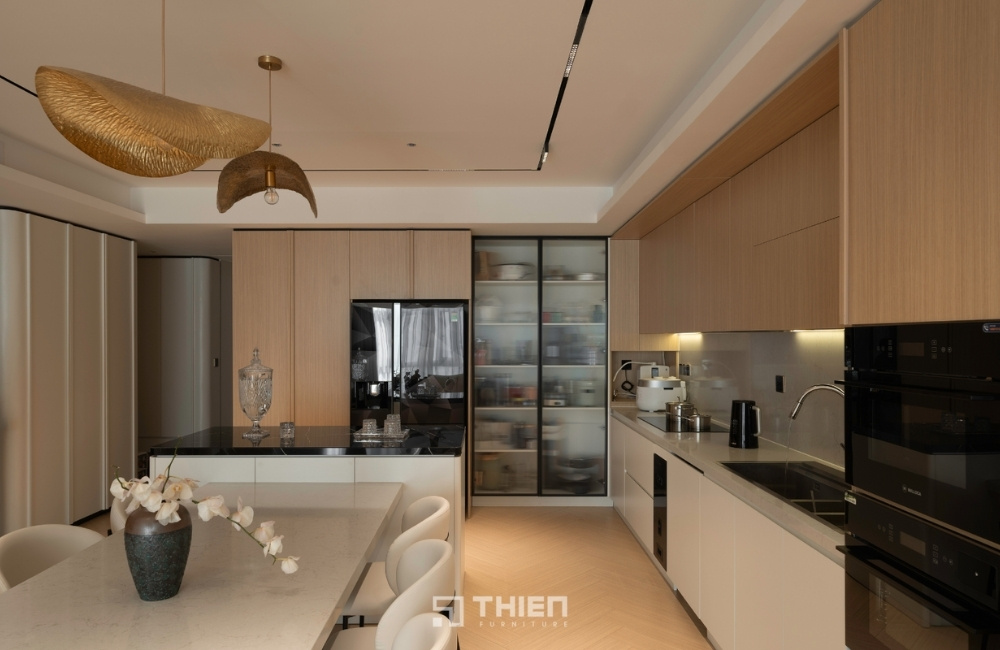  thi công nội thất phòng bếp anh Đăng