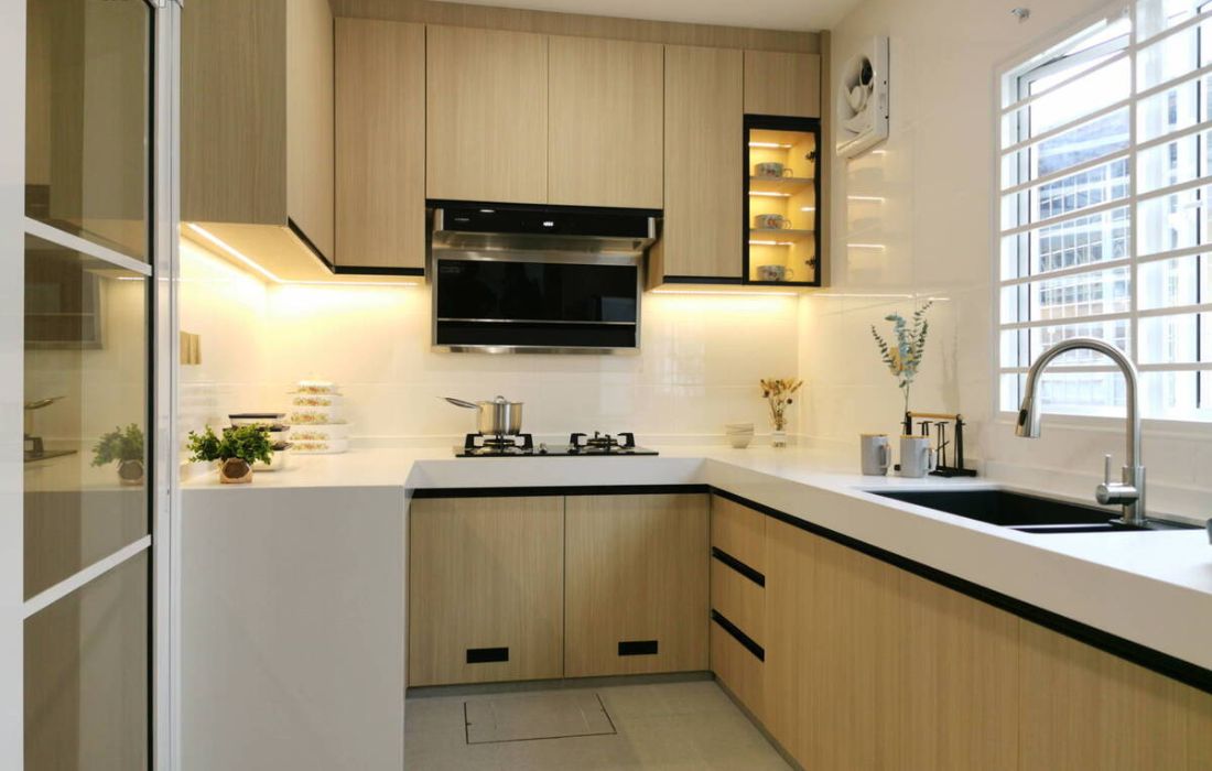 Mẫu bếp có cửa sổ giải pháp cho nhà thiếu sáng