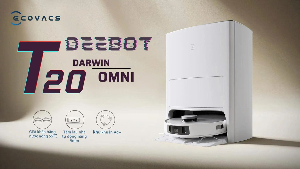 Robot hút bụi Ecovacs Deebot T20 Omni