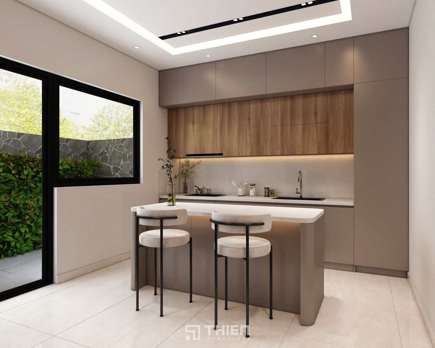 Lợi ích của việc đặt bếp gần cửa ra vào