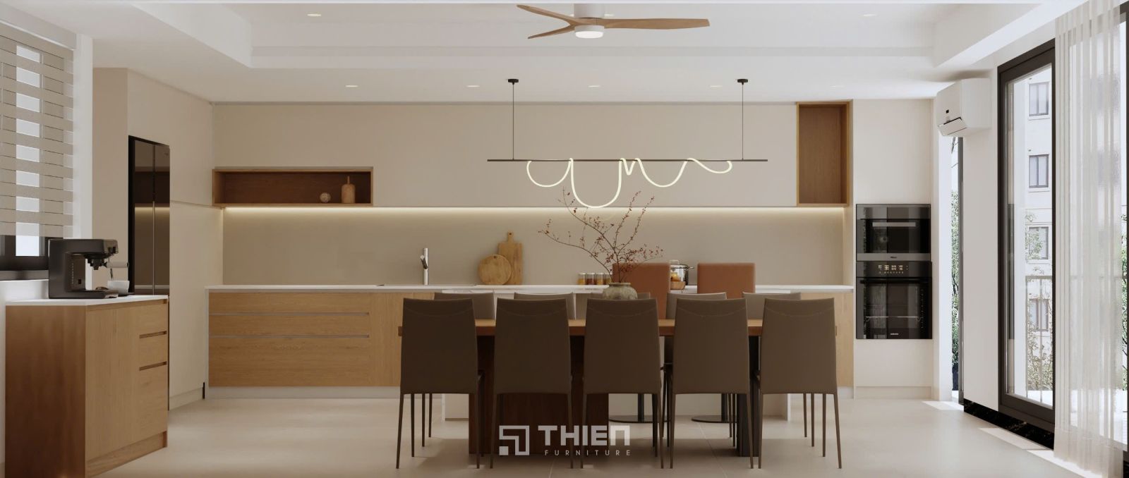 Trường hợp nào bạn có thể đặt bếp gần cửa ra vào?
