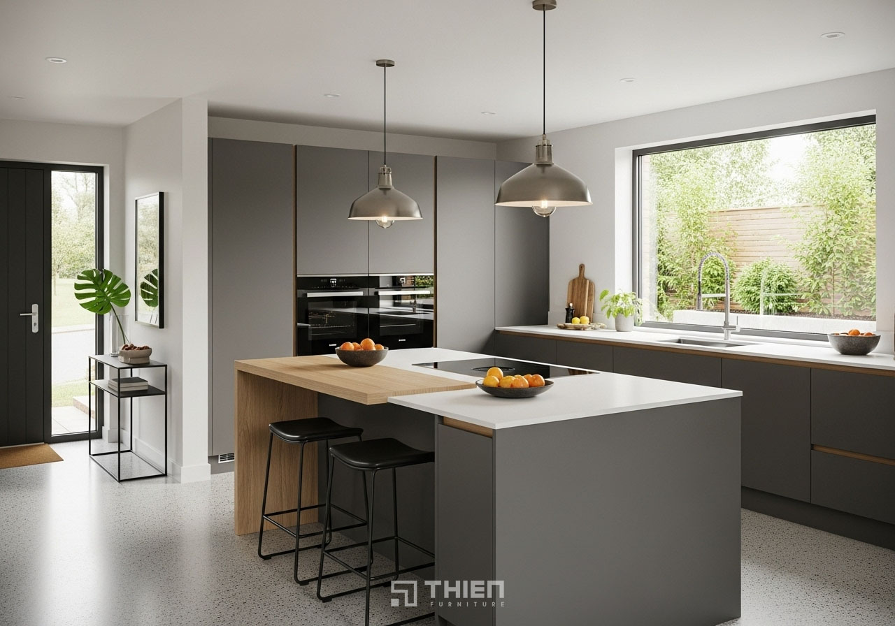 Cách hóa giải khi đặt bếp gần cửa ra vào nhiều người áp dụng