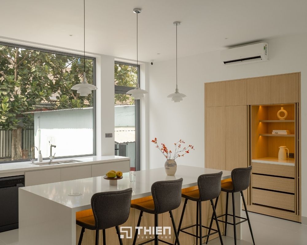 nội thất phòng bếp nhà phố Củ Chi
