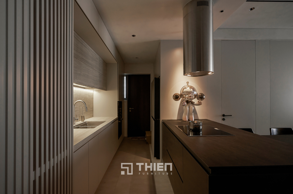 thi công nội thất phòng bếp căn hộ One Verandah
