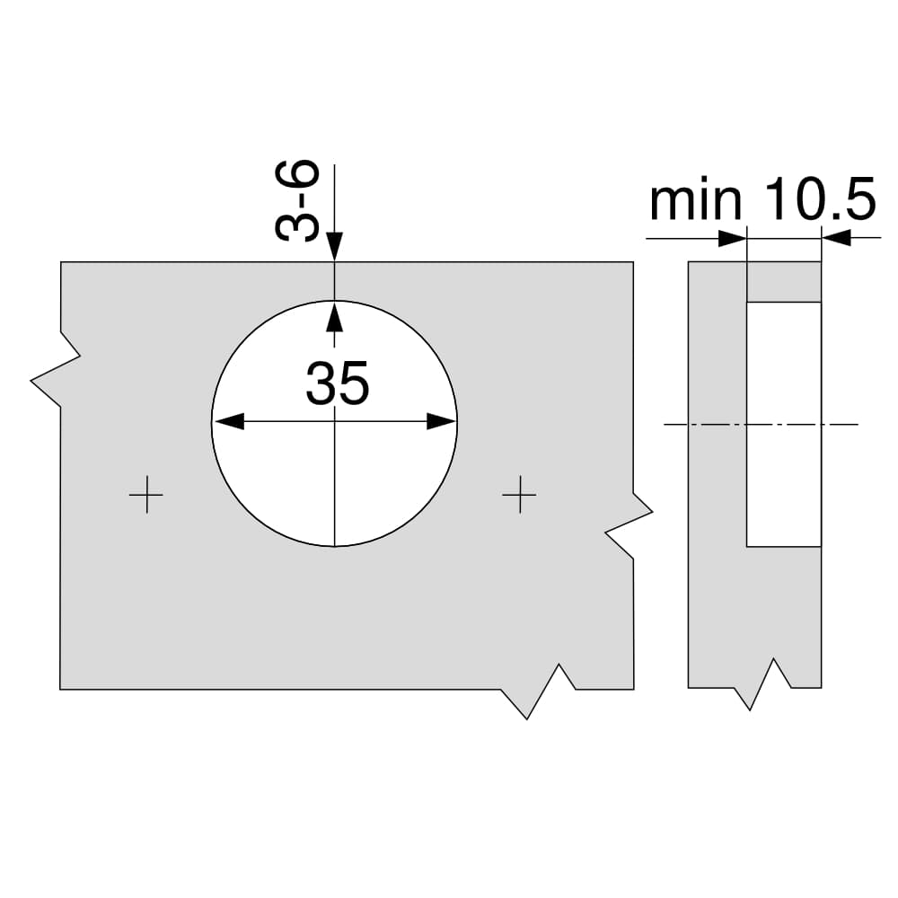 Bản lề mở 100 độ