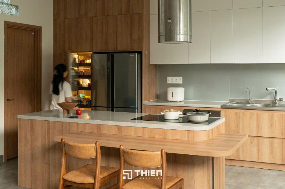 Tủ Bếp Chữ I hiện đại bắc âu
