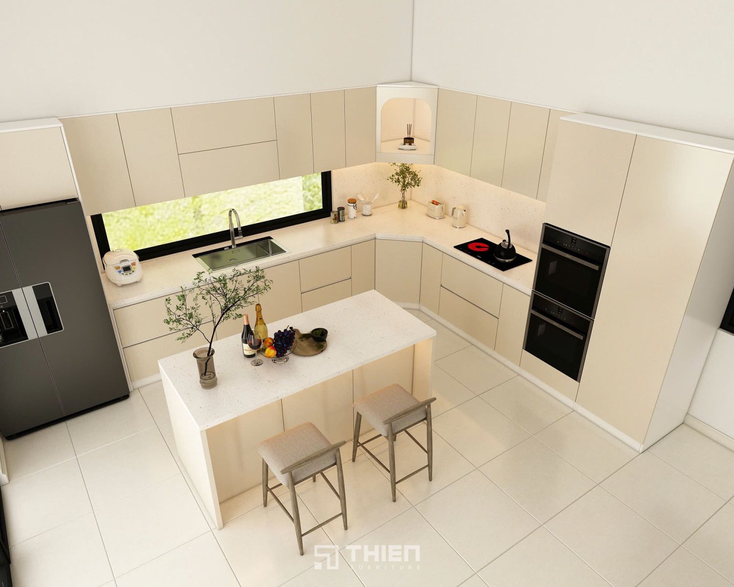 giá tủ bếp hiện đại