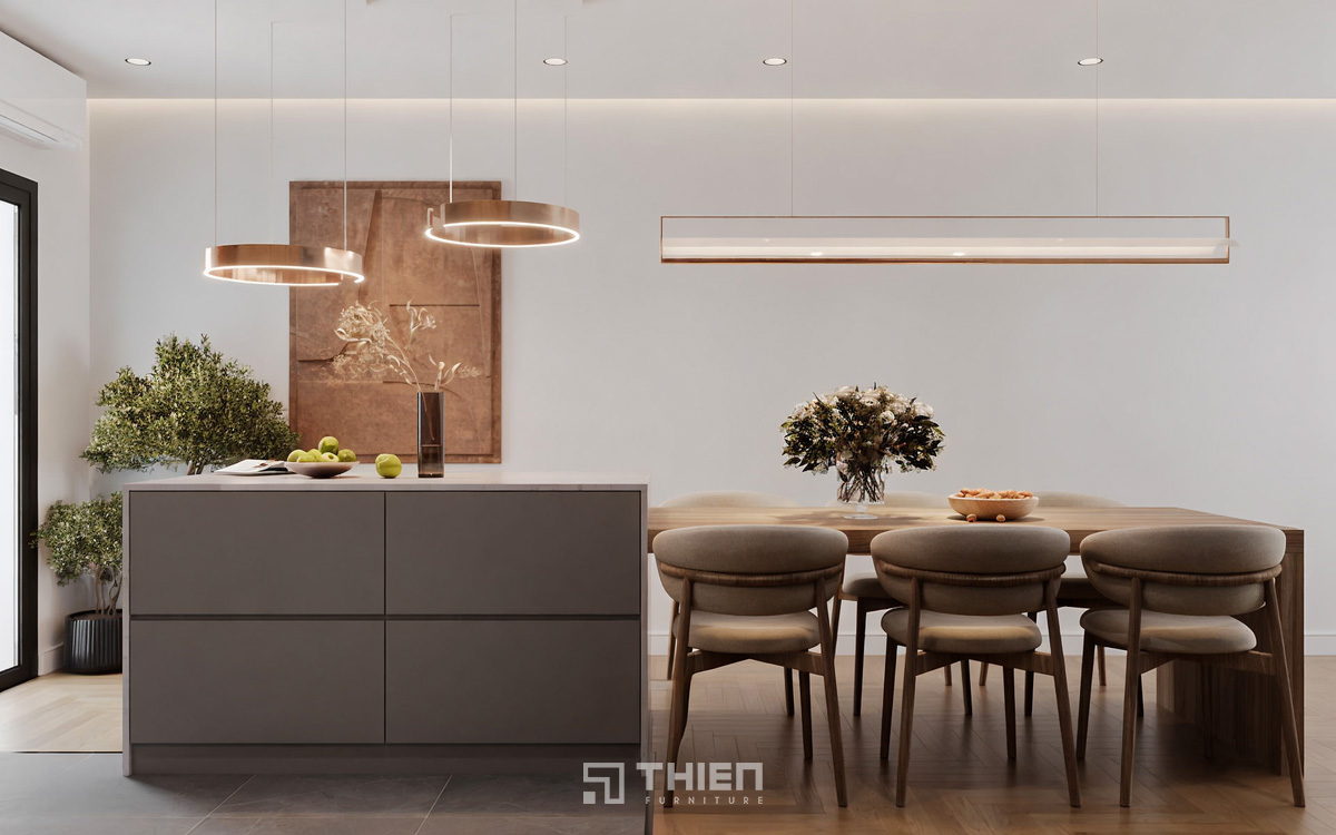 Bếp Chữ L 3m Hiện Đại