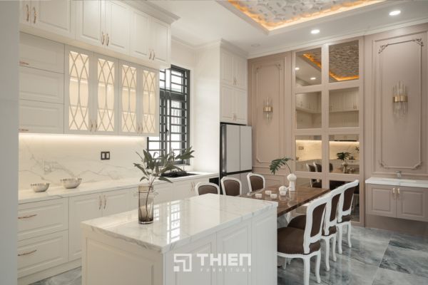 Lựa chọn bàn đá phù hợp với không gian nhà bếp không hề đơn giản