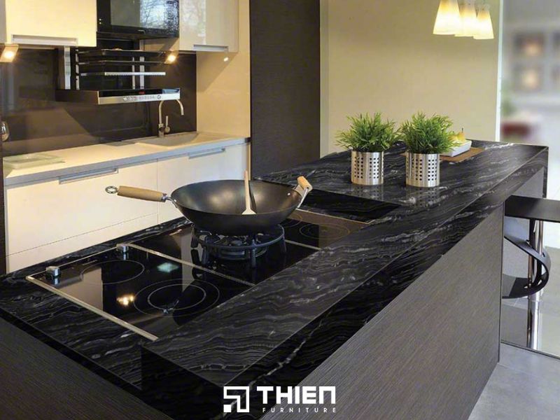 Bàn đảo bếp mặt đá Granite