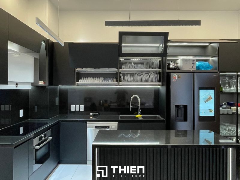 Cấu tạo của tủ bếp - Phụ kiện cho tủ bếp trên