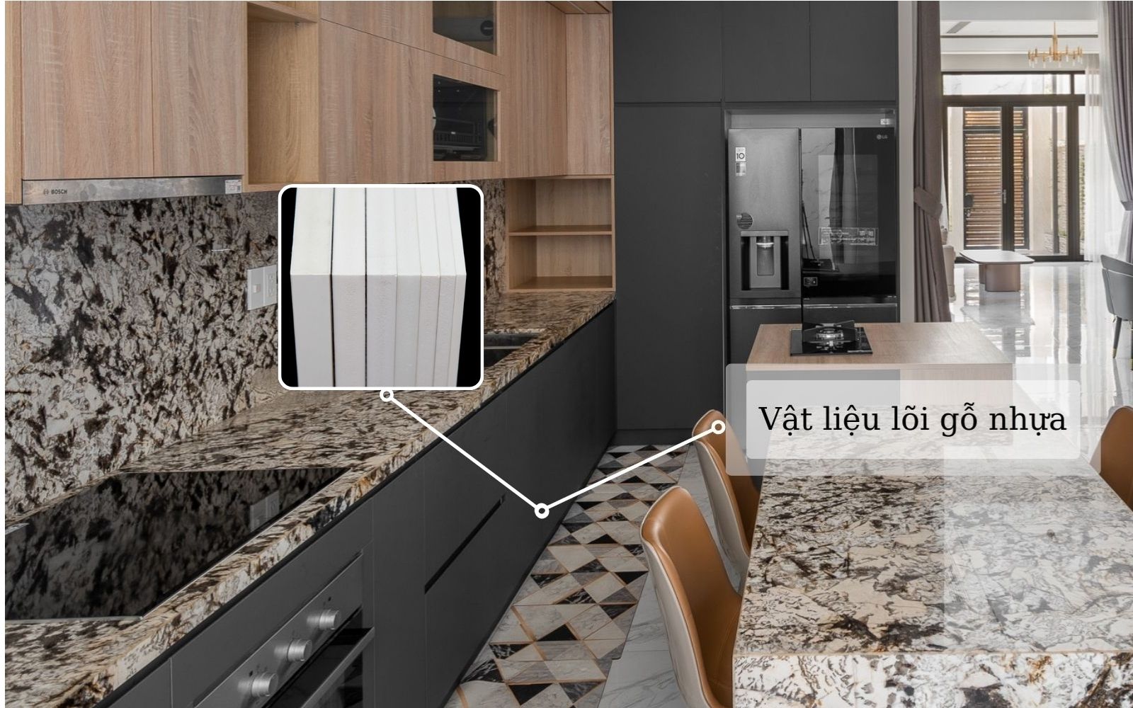 Tủ Bếp Hiện Đại Chị Lan Anh - Long Thành