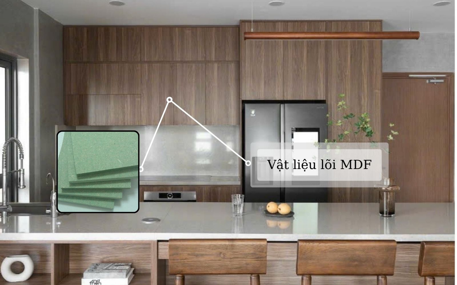 Tủ Bếp Japandi Chị Linh - Masteri